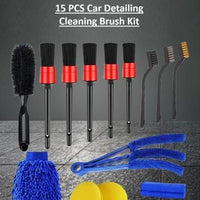 15 Pcs Car Cleaning Brush Kit