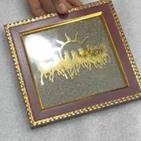 HEALING ZONE 7 Horses on Raw Pyrite Frame