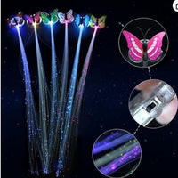 LED Flashing Light  Butterfly Hair Clip (Pack of 2 )