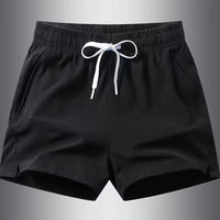 Men's Casual & Stylish Sports Shorts (Combo of Black & Grey)