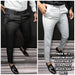 Mens Lycra Blend Solid Slim Fit Formal Trouser Pack of 2