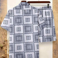 Men's Casual Summer Shirt Set 3D Print Two-piece Co-ord Set