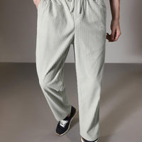 Men's Caudray Fabric Stylish Pants (Grey, Pack of 1)