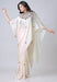Satin Silk Printed Kaftan Saree With Unstitched Blouse