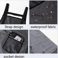 Adjustable Oil-Water Proof Transparent Cooking Apron