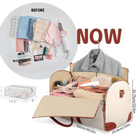 Convertible Garment Bag for Travel - 2 in 1 Hanging Suitcase & Large Duffle for Women