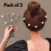 Hair Finishing Fixer Comb Clip Pack of 2