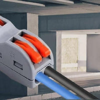 Reusable Quick Fast Electrical Wire Cable Connectors Terminal Block (Pack of 3)