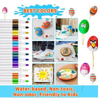 12 Double Headed Waterproof Colour Pens
